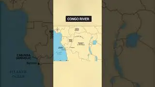 Congo river in map