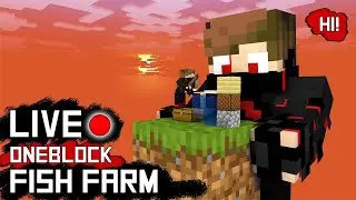 ONE BLOCK FISH FARM LIVE | MINECRAFT INDIA | - iDiabloS