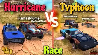 Off The Road Hurricane and its legendary Typhoon Play Ai Races On Volcano Map  😍💥🔥|| Otr New AI Race