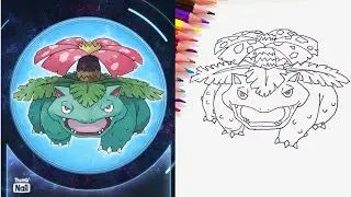 HOW TO DRAW VENUSAUR POKEMON - Vẽ Fushigibana Pokemon.