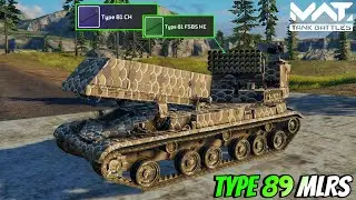 TYPE 89 MLRS - Mk1 & MK3 Missile Gameplay 🔥 MWT :  TANK BATTLES 