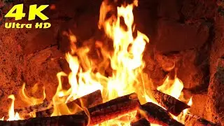 🔥 Winter Fireplace White Noise. Cozy summer fireplace ambience. Cozy summer fireplace ambience 4K