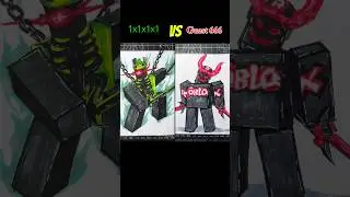 Who is your favorite? 1x1x1x1 vs Guest 666 #drawing #art #shorts #roblox #forsaken