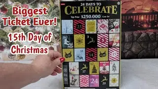 24 Days To Celebrate Scratch Ticket |  December 15th | 15th Day of Christmas