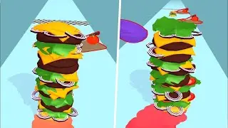 Burger Rush- All Levels Gameplay Android, iOS