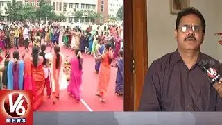 TS Tourism Secretary Burra Venkatesham Face To Face Over Bathukamma Arrangements In Warangal | V6