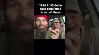 OMG!! Gold coin found in roll of dimes from bank!!