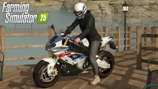 FS25 - 2018 BMW S1000RR - NEW MOTORCYCLE MOD for Farming Simulator 2025 ROLEPLAY | FS25 GAMEPLAY