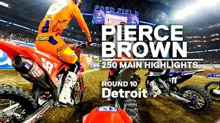 GoPro: Pierce Brown - 2022 Monster Energy Supercross - Detroit - 250 Main Event Highlights