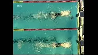 Otylia Jędrzejczak's 1 hand finish. 200 meter butterfly women. 2005 World Swimming Championships.