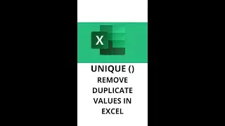 UNIQUE Function in Excel extract to list of distinct values