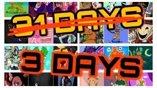i did a 31 day art challenge in 3 days (cringetober)
