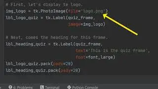 Python 039 - Swapping between frames