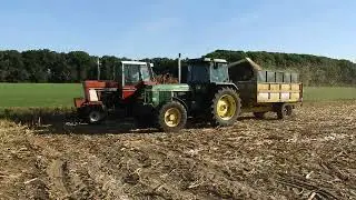 Mais hakselen ouwe stijl oost-west middelbeers.