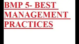 BEST MANAGEMENT PRACTICE 5