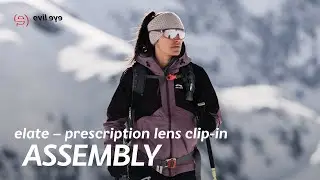 evil eye sports glasses elate | prescription lens clip-in | assembly how-to