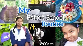 6:00am before school 🎒 morning routine 🌿||morning walk🚶🏻‍♀️,drink🥤,study✍🏻, self care,ready for 🏫