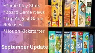 September Update: Game Stats; Board Game News; New Releases; and What's Hot in Crowdfunding!