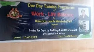 University of Kashmir Organizes Workshop on Work-Life Balance for Female Staff