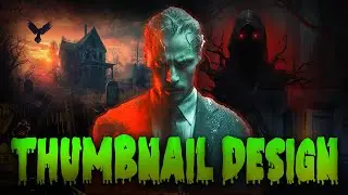 Horror Thumbnail Design In photoshop | photoshop tutorial #sehrishcreativehub