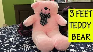 3 Feet Teddy Bear Unboxing - Adorable Surprise Gift!