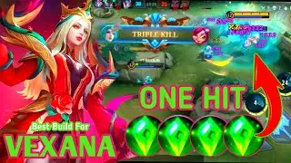 VEXANA BEST BUILD HIGH DAMAGE !! X4 ( HOLY CDYSTAL ) + 100 MAGIC POWER ~ MOBILE LEGENDS