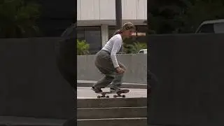 Tiara 50s down a curved hubba in Miami   in newest video 3RDWHEEL #skate #skateboarding #skater