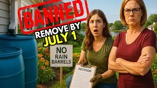 HOA Rain Barrel Ban Threatens Lakefront Garden