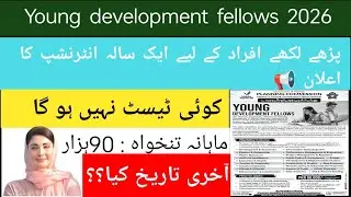 Young Development Fellows (YDF) 2026 | Salary 90,000 | Planning Commission Jobs Pakistan
