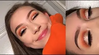Summer GOLD GLITTER Cut Crease Eyeshadow Tutorial | Collab w/ Tina Halada