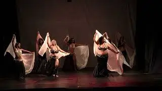 Espetáculo Fronteiras em Movimento - Realização Lotus Núcleo de Dança do Ventre - Véu 