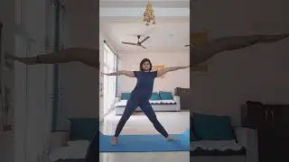 Trikonasana/Triangle Pose #trianglepose #trikonasana #yoga #yogashorts #yt #youtubeshorts #shorts