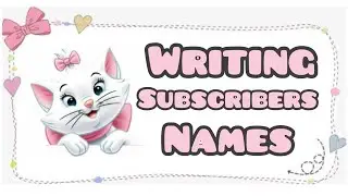 writing subscribers names #shorts #writingnames