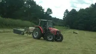 MF 4355 AND MF RAKE!