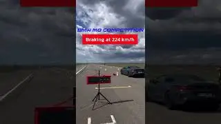 Emergency Braking at 224 km/h - BMW M8 Competition