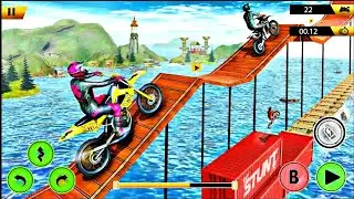 Impossible Tracks in Bike Games - Bike Stunts Tricky Tracks Racing - Android Gameplay #2