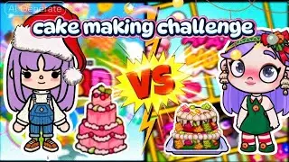 cake making challenge💕✨/cartoon Bangla /Avatar world v/s toca world #Avatarworld #tocaworld 