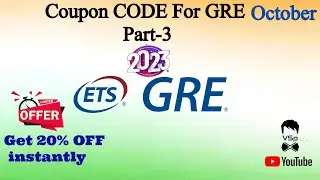 GRE Discount Coupon By ETS Part-3 | Save money while booking GRE | Book HOME-based GRE | GRE Exam