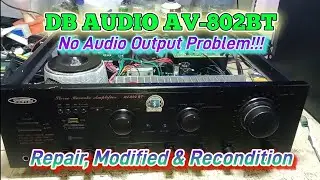 DB Audio AV-802BT No Audio Output Kaya? Repair, Remode & Recondition #share #repair #dbaudio