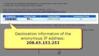 How to determine whether any IP address is an anonymous proxy server?