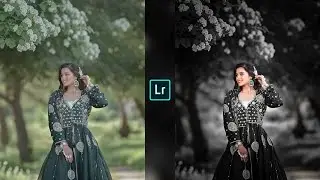 Black moody tone Lightroom photo editing//Lightroom preset download free//