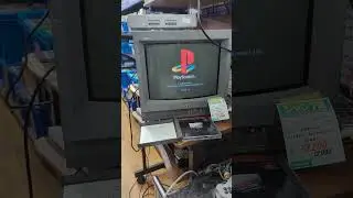 Hard Off testing station ❤️ #sony #playstation #sonypvm #ps1 #pvm #crt #hardoff #retrogamer #shorts