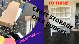 I made my own CRAFT STORAGE with IKEA kallax units!