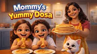 Mommy&rsquo;s Yummy Dosa 🥞 | Fun Kids Food Song | Counting & Family Song