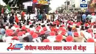 Left protestors lay siege to Kerala secretariat