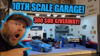 I Built A 10th Scale GARAGE! | 300 Subscriber GIVEAWAY | Channel UPDATES