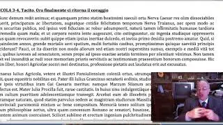 AGRICOLA 3 4, Tacito:  Ora finalmente ci ritorna il coraggio