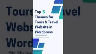 Top 5 themes for Tours & Travel website in WordPress #wordpresswebsite #wordpresstips#wordpress