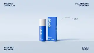 Product Animation under 13 min Blender. texturing, lighting. Product visualization | full tutorial.