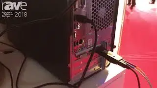 ISE 2018: Opticis Demos DPFX-200A-TR Stretch DisplayPort 1.2 Extender